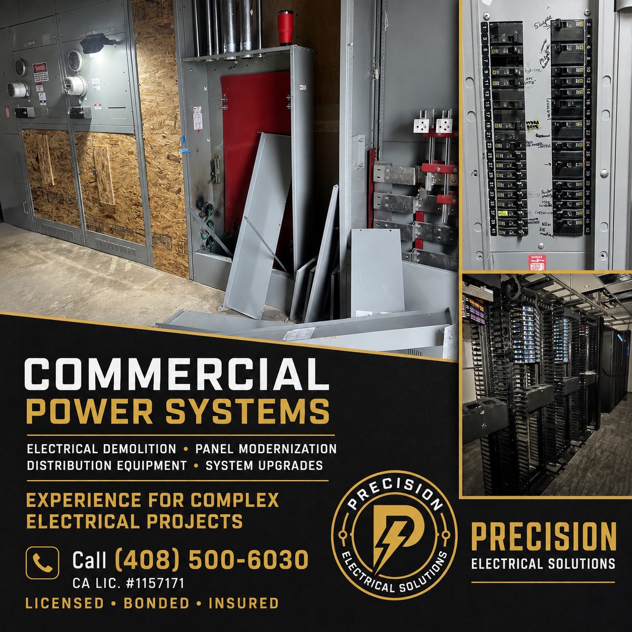 Commercial electrical power systems by Precision Electrical Solutions